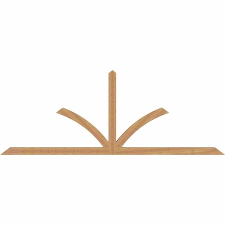 Ekena Millwork Richland Timber Gable Bracket, Western Red Cedar, 108"W x 40"H x 3 1/2"D x 3 1/2"F, 9/12 Pitch GBW108X40X0404RIC00SWR